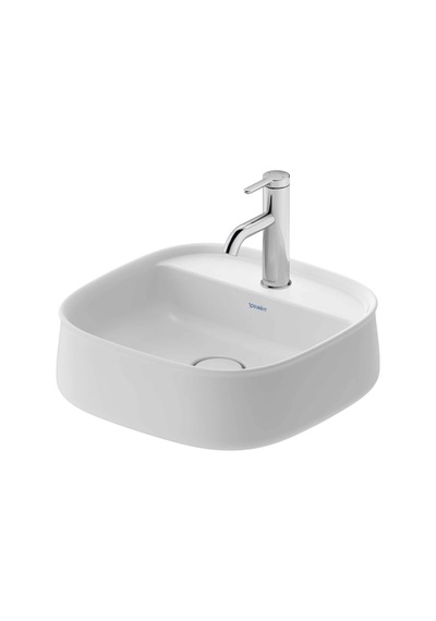 Duravit - Zencha Çanak Lavabo 42 Cm Batarya Banklı Beyaz - 2374420071- Beyaz