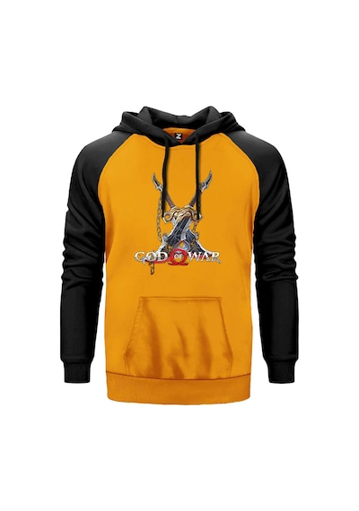 God Of War Kratos Kılıçları Sarı Renk Reglan Kol Sweatshirt Sarı