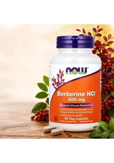 Now Foods Berberine Hcl Glucose Metabolism 500 Mg 90 Veg Caps