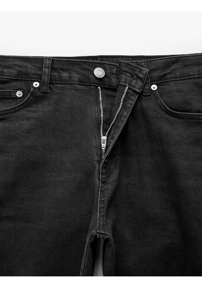 Koton Pamuklu 5 Cepli Slim Fit Jean Pantolon - Brad Jean Siyah 7wam40454nd