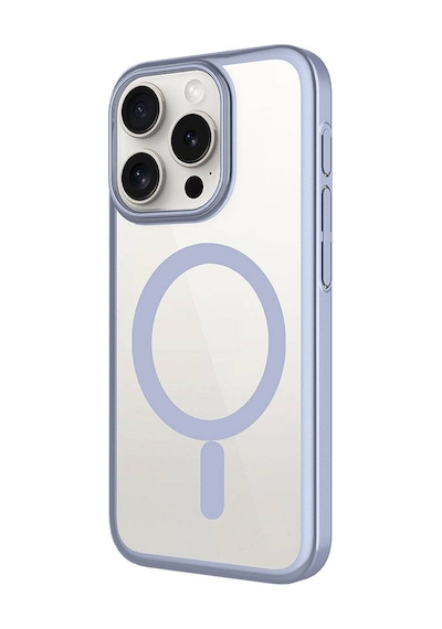 Apple Uyumlu iPhone 15 Pro Max Kılıf Wireless Şarj Özellikli Sert Pc Zore Mat Riksos M-safe Kapak Siyah