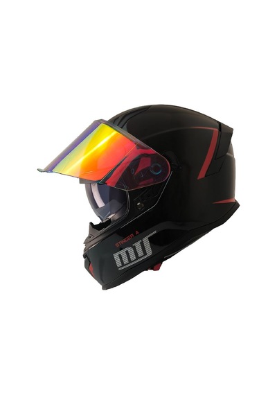 M910 Stinger Motosiklet Kaskı Spoiler Mod Güneş Vizörlü Full Face Kask Çok Renkli