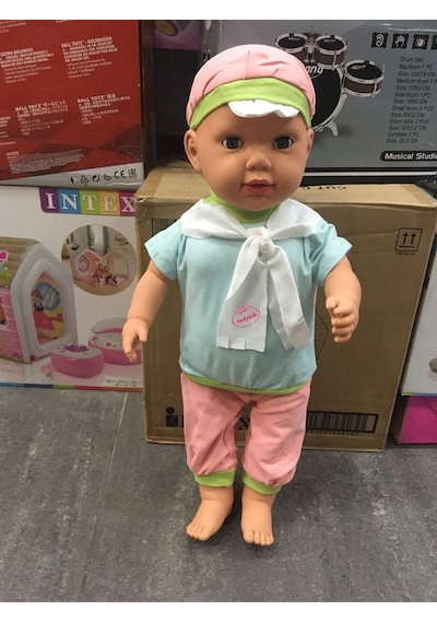 Şok Tarık Oyuncak Büyükboy 60 Cm Türkçe Konuşan Et Bebek Videolu Zenci Esmer