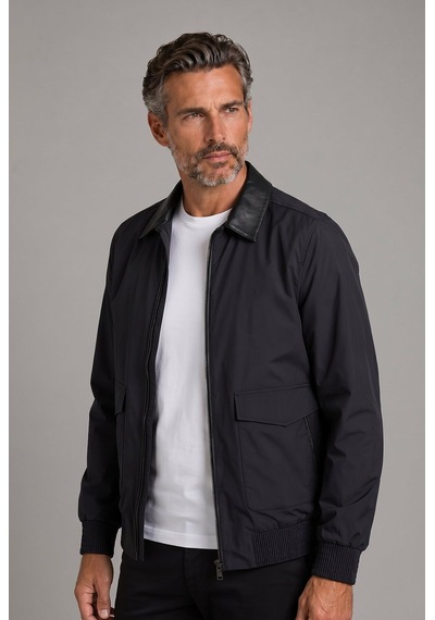 Bisse Siyah Regular Fit Mont Yaka Gömlek Polyamid Elastan Mnt25y25001 D99