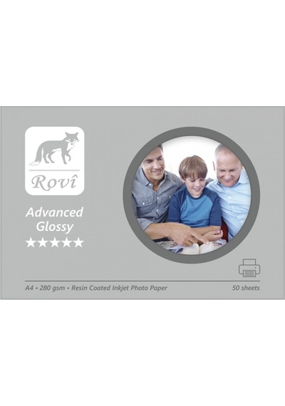Rovi Advanced Parlak Fotoğraf Kağıdı - 280Gsm - 50 Yaprak A2