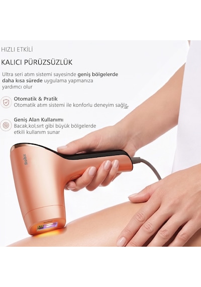 ROBX A05 Ipl 3 Milyon Atım Akıllı Cilt Tanıma Ultra Seri Atım 3 Başlıklı Lazer Epilasyon Cihazı