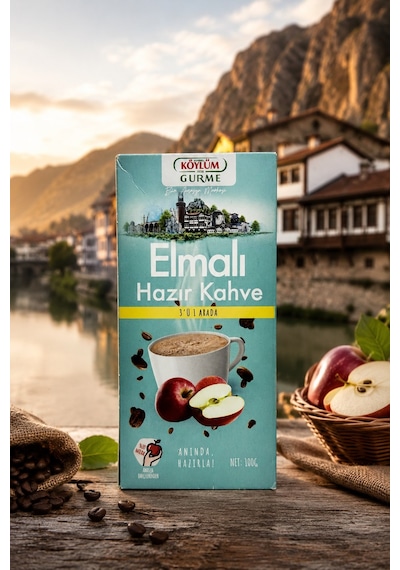 Köylüm Gurme Elmalı 3 Ü 1 Arada Kahve 100 Gr Öğütülmüş