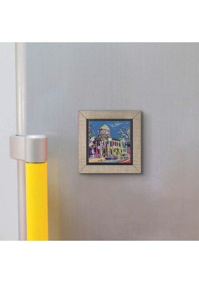 Ukrayna Görseli Baskılı Mdf Magnet 7x7 411