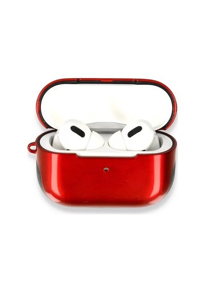 Newface Apple Airpods Uyumlu  Pro 1.nesil 3in1 Kılıf - Kırmızı