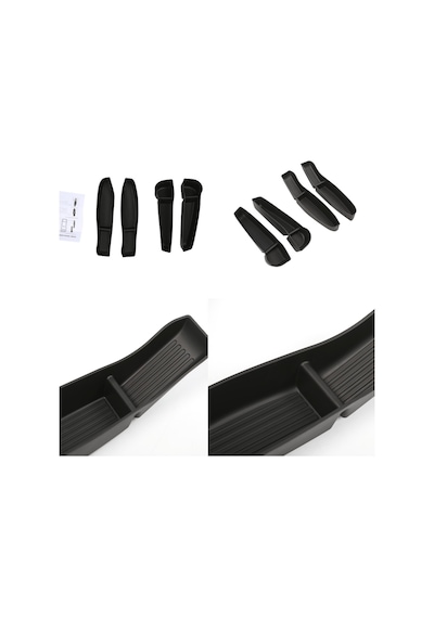 Red Lion Parts Tesla Model Y Juniper 2025-2026+ Uyumlu Kapı İçi Organizer Seti Tam Kalıp Tpe Koruma