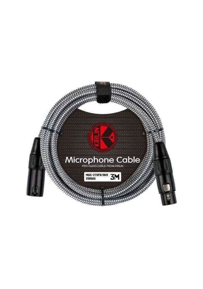 Kirlin Cable MWC-270PB 3 MT Örgülü Mikrofon Kablosu