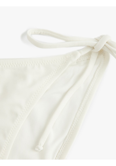 Koton Astarlı Yanları İpli Bikini Altı Ekru 5sak00043mm Ekru