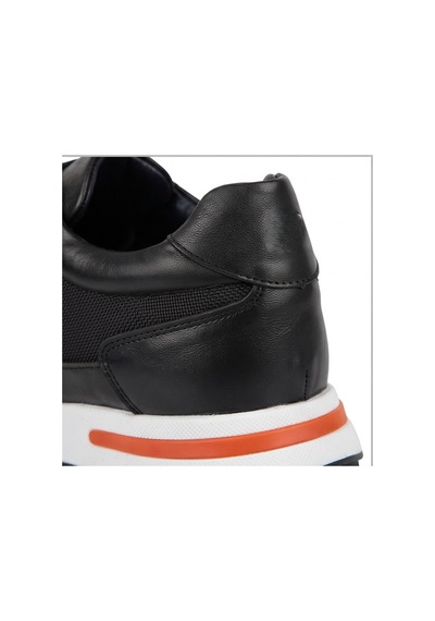 Crc Ayakkabı Premium %100 Hakiki Deri Hakiki Erkek Sneaker / Şık Ve Rahat Spor Ayakkabı Siyah Bağcıksız