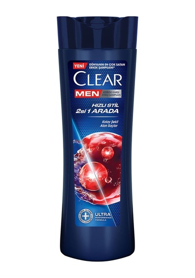 Clear Men Kepeğe Karşı Etkili Şampuan Hızlı Stil 2'si 1 Arada Kolay Şekil Alan Saçlar 350 Ml - Tarı
