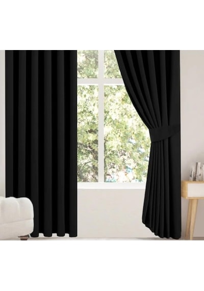 Lüks Blackout Perde Yeni Kumaş Versiyon Krem 200 X 250 Çok Renkli