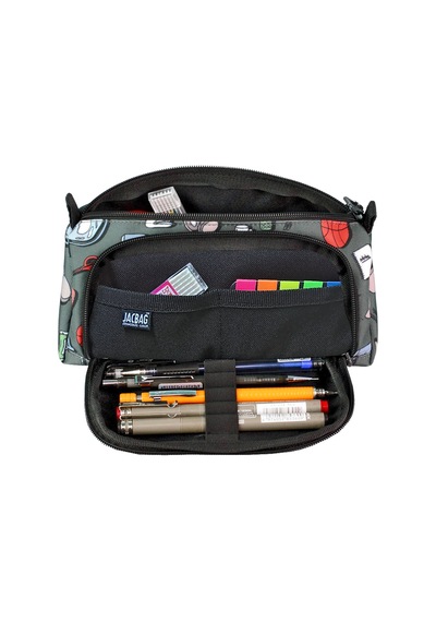 Jacbag Prime Xl-lastik Ayraçlı İki Bölmeli Kalem Kutusu Prime Xl-college renkli