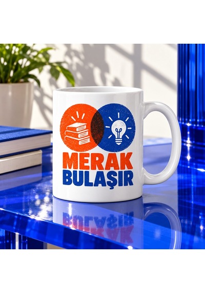 Merak Baskısı Tasarımlı Porselen Kupa - Model 684 Diğer
