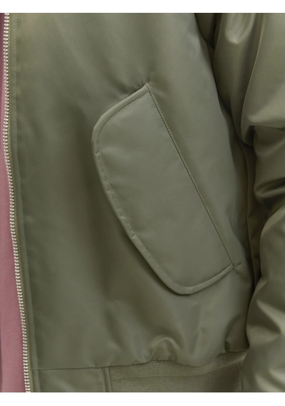 Jack & Jones Jack&jones Jcomotion Erkek Bomber Ceket 12283301 Yeşil