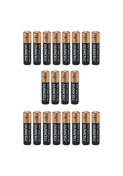 Duracell Alkalin 1.5 Volt Aaa 20 Li İnce Kalem Pil Lr03 Mn2400