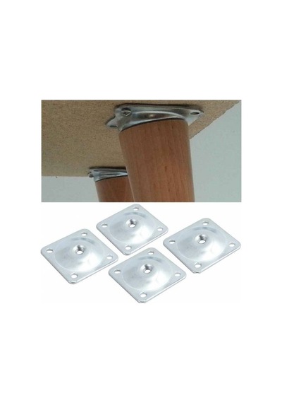 Sehpa Masa Ahşap Ayak Montaj Metal Aparatı 15 Derece Eğimli