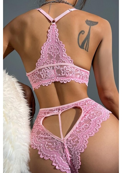 For Dreams 8455 Dantel Bralet Sütyen Takım 001