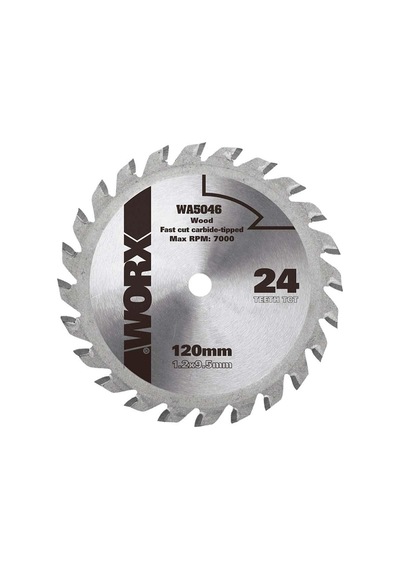 Worx Wa5046 120x9,5mm Ahşap Kesme Elmas, Daire Testere Bıçağı Fr Wa5046