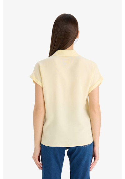 DeFacto Regular Fit Basic Düz Viskon Kısa Kollu Gömlek N7819AZ25SPYL155