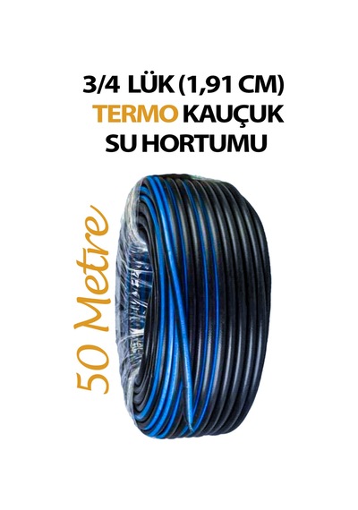 3/4 Termo Bahçe Sulama Hortum Isıya Ve Basınca Dayanıklı 50 Metre Uzunluğunda Sert Hortum
