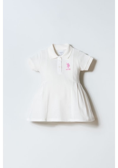 U.s. Polo Assn. Kız Bebek Beyaz Elbise Beyaz