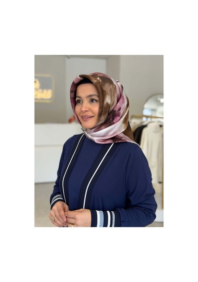 Aker Batik Desen 2026 %100 Saf İpek Sura Eşarp 331 331