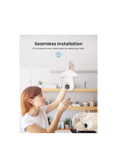 Al Smart Wifi Bulb Security Camera Ampul Kamera Full Hd İos Android Uyumlu App Destekli
