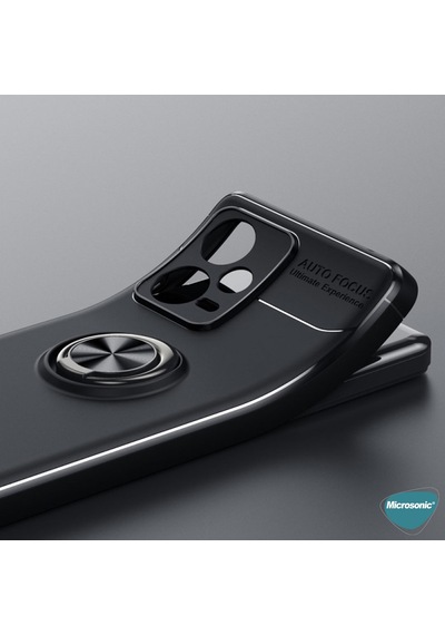 Microsonic Xiaomi Redmi Note 12 Kılıf Kickstand Ring Holder