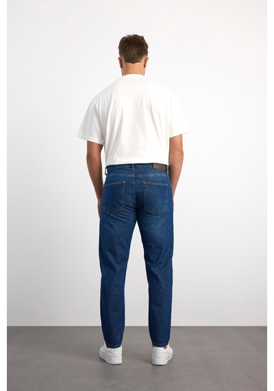 76101-73602 Erkek Slim Taper Slim Leg Denim Pantolon 76101-73602 Dark Blue Black