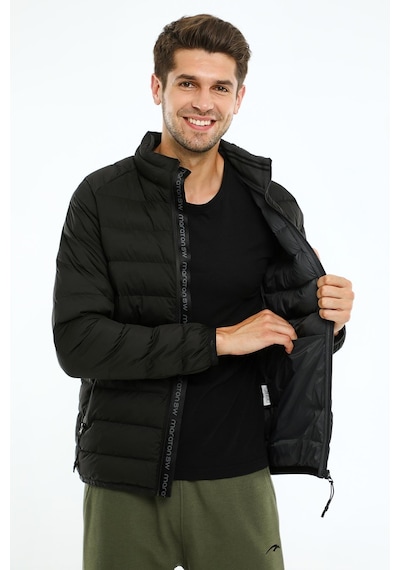 Maraton Sportswear Regular Erkek Dik Yaka Uzun Kol Basic Siyah Mont 20112-siyah Siyah