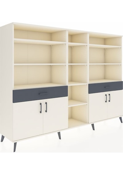 Hyperion Dolap 12 Raflı 2 Çekmeceli 4 Kapaklı 220x44x163 Aytaşı-a Aytaşı-aytaşı/antrasit Hyperion Dolap 12 Raflı 2 Çekmeceli 4 Kapaklı 220x44x163 Aytaşı-a Aytaşı-aytaşı/antrasit