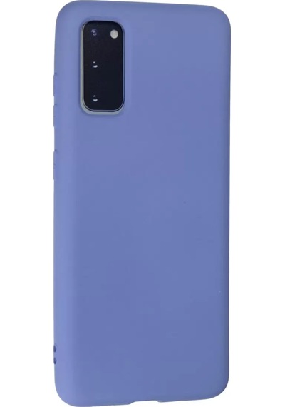 Newface Samsung Galaxy Uyumlu, S20 Kılıf Nano İçi Kadife Silikon - Lila