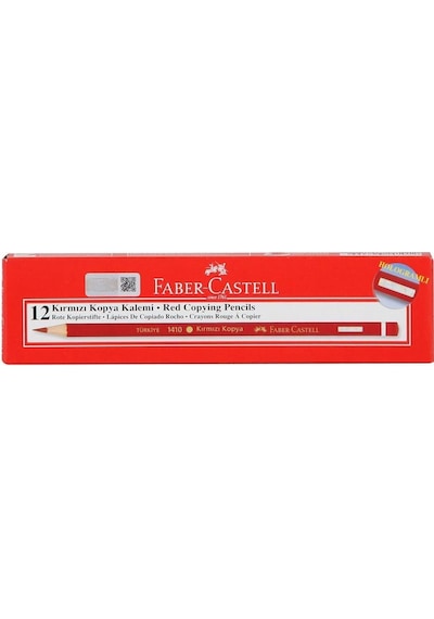 Faber-Castell Kopya Kalemi Kırmızı 1410 12'li Paket