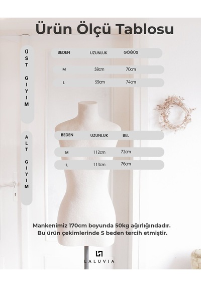 Laluvia Kahverengi Margot Yelek Pantolon Takım - 2y308