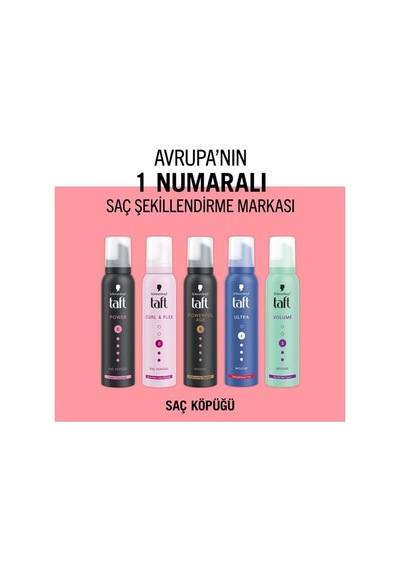 Taft Köpük Locken 3 Extra Güçlü Curl&flex 150ml.