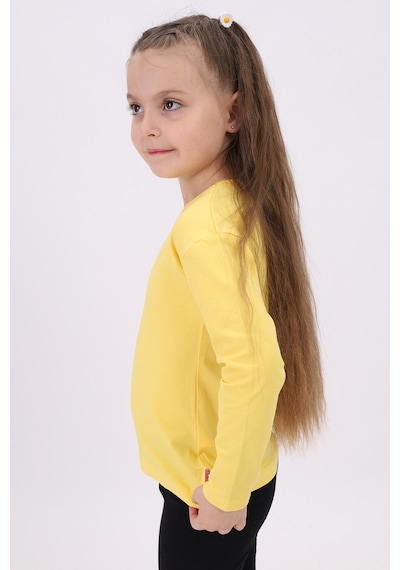 Toontoy Kids Toontoy Kız Çocuk Sweet Baskılı Tişört Koyu Sarı