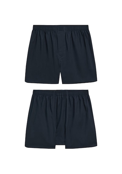 Yohannes Club Boxer Erkek, 5'li "essentian Classics Koleksiyonu" % 100 Pamuklu Poplin Kumaş, Koyu Renkler, 5 Adet Navy