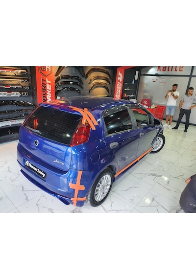 Punto Grande Spoiler---Fibersan Tuning