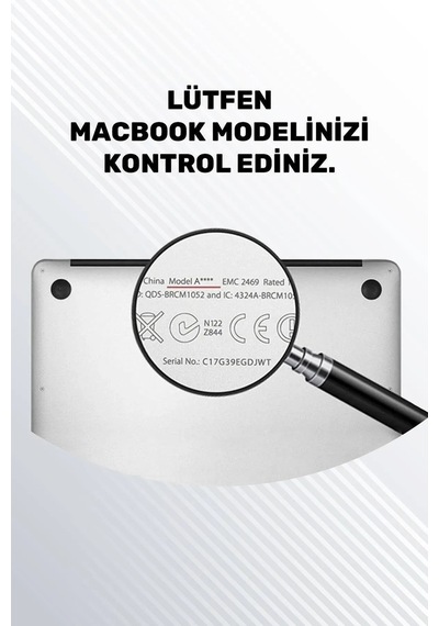 Apple Uyumlu MacBook Air 2020 13 Inc M1 A2337 / A2179 Türkçe Q Klavye Slim Türkçe Klavye Koruyucu Kılıf