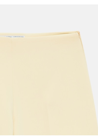 Dilvin 72654 Volanlı Geniş Paça Pantolon-sarı Sarı