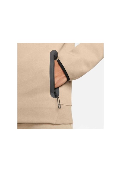 Nike Sportswear Tech Fleece Windrunner Tam Boy Fermuarlı Erkek Kapüşonlu Sweatshirt Fb7921-247 Altın