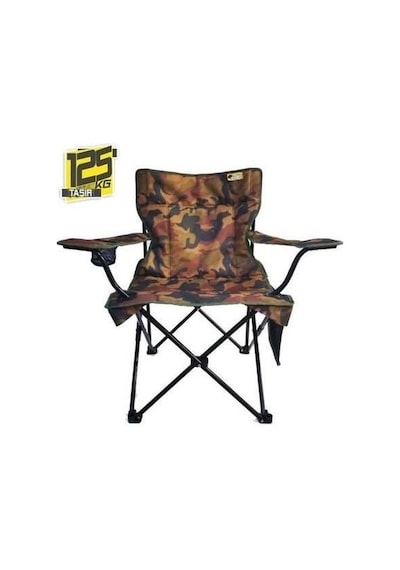 Funky Chairs V2 Taktik Kamuflaj Lüks Kamp Sandalye Kamuflaj Çok Renkli