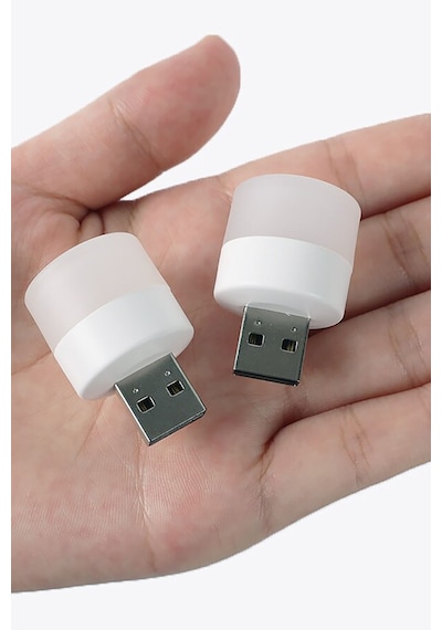 Taşınabilir Mini Usb Led Işık Lamba Gece Lambası Mini Güçlü Led Işık Kamp, Kitap Okuma Feneri Beyaz