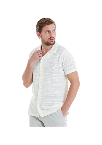 Hatemoğlu Beyaz Regular Fit Düz Polo Yaka Tişört 35362024c015 001 Beyaz