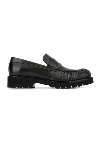 Tamer Tanca Erkek Hakiki Deri Yeşil Loafer Ayakkabı 987 231 Erk Ayk Sk25-26 Olıve Yeşil