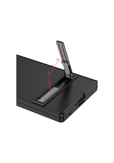 Z Fold 7 Kılıf Kıpta Standlı Kapak Siyah Diğer